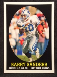 2007 Topps 1958 Style Barry Sanders Insert Card - L
