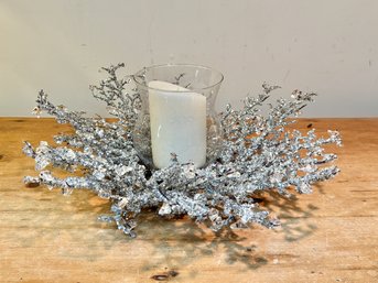Luminaire Candle And Glass Hurricane Centerpiece - So Festive