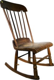 A 19th Century Pine Child's Rocker