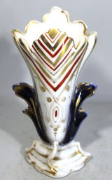 Antique Staffordshire Cottage Vase Hand Painted