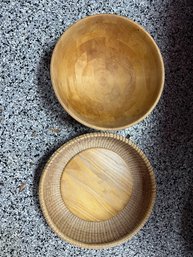 2 Wooden Bowls