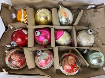 Grouping Of Vintage Christmas Ornaments