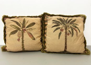 Down Throw Pillows In Palm Tree Form