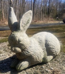Vintage Cement Rabbit Lawn Decor (A)