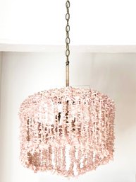 A 'Ro Sham Beaux' Lily Pink Quartz Chandelier By Layla Grayce ($800 Retail)