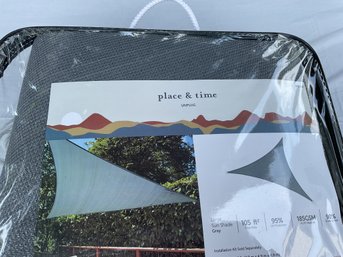 Brand New- Large Sun Shade In Grey By Place And Time