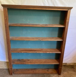 Five Shelf Pine Bookcase