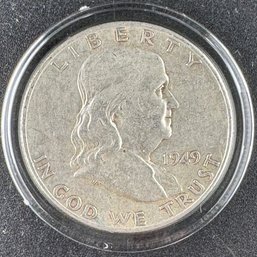 1949-S Ben Franklin Silver Half Dollar