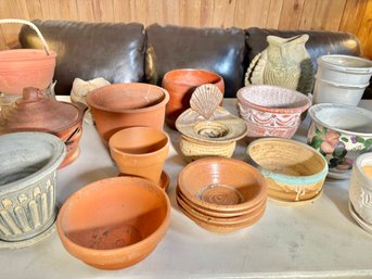 Set Of 20 Outdoor Garden Pots And Vessels