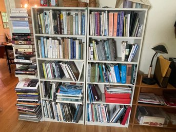 TWO PINE BOOKCASES