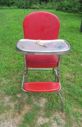Vintage Red High Chair Cosco