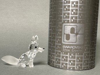 Swarovski Crystal Fox With Original Box