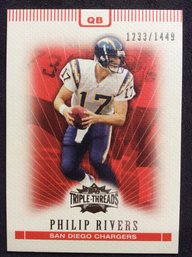 2007 Topps Triple Threads Philip Rivers #1233/1449 - L