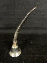 Dinner Bell With Animal Horn Handle