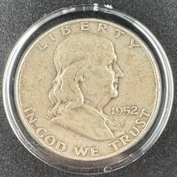 1952 Ben Franklin Silver Half Dollar