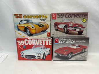 4 Unbuilt Classic Corvette Models Lot#2