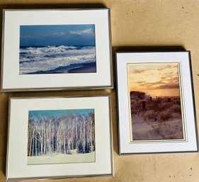 Lot Of 3 Framed Nature Photographs