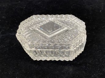 Vintage Art Deco Style Gorgeous Jewelry Trinket Dish With Lid