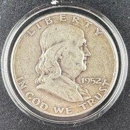 1952-D Ben Franklin Silver Half Dollar