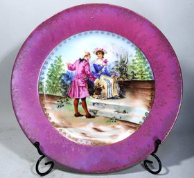 Antique German Vienna Beehive Plate Courting Couple