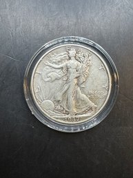 1937 Walking Liberty Silver Half Dollar