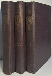 Lot Of 3 Jack London Books From The Early 1900's