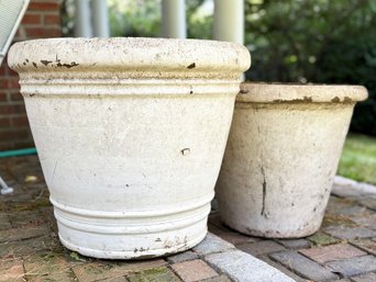 A Pair Of Cast Resin Outdoor Planters