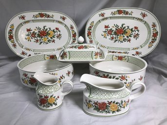 LOT 3 OF 3 - Fabulous VILLEROY & BOCH Serving Pieces - SUMMERDAY - 8 Pieces Total - Very Pricey Pattern