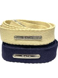 Two Polo Ralph Lauren Adjustable Belts