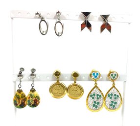 Grouping Of 5 Pairs Of Dangle Earrings