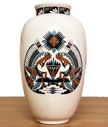 A Southwestern Ceramic Vase By Earthtones