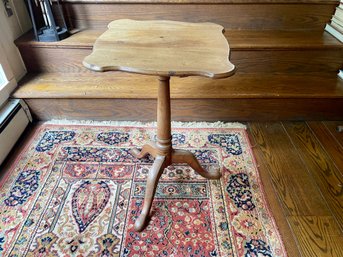 Antique Maple Tilt Top Tripod Side Table