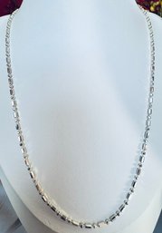 GORGEOUS MILOR ITALY STERLING SILVER LINK CHAIN NECKLACE