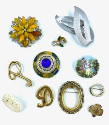 Collection Of Brooches - Vintage & Contemporary, 11 Pieces