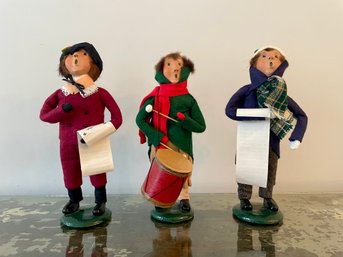 Three Vintage Byers Choice Ltd. Carolers