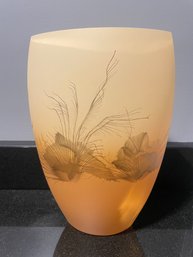 Zwiesel Ambiente Satin Splash Late 20th Century Germany Art Glass Vase