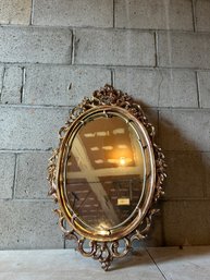 Gold Toned Decorative Wall Mirror