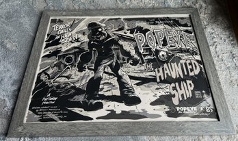 Limited Edition FRANSISCO FRANCAVILLA Silkscreen 'pOPEYE AND THE HANUTED SHIP'- NO SHIPPING