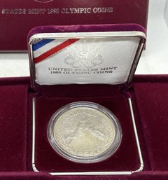 Vintage 1988 United States Olympics Commemorative 90 Silver Proof Dollar