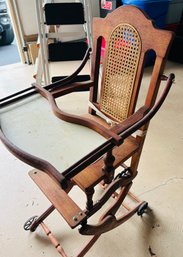 Antique Convertible High Chair