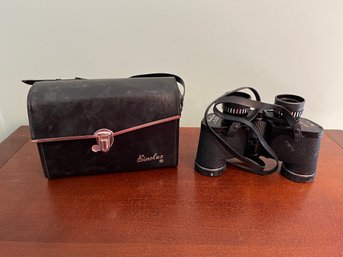 Vintage Binolux Binoculars With Carrying Case