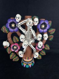 Day Of The Dead Sculpture - Members On This Family Tree Are Gone, And Saving A Place For Living Relatives