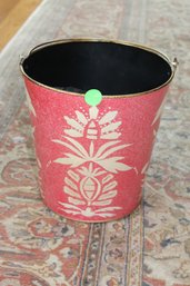 Red Wastebasket