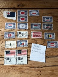 Flag Stamps.  Lot 22