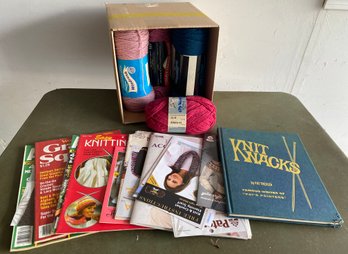 Knitting Books And Yarn