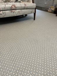 A Bound Wool Stark Carpet 12x14.25