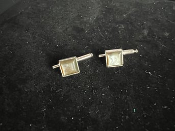 Pair Of Swank MCM Mother Of Pearl Cufflinks