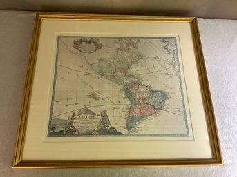 Framed AMERICA Map