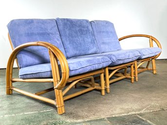 A Stunning Vintage Rattan Sectional By Ficks Reed