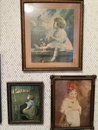 3 Vintage Pictures  Of Children